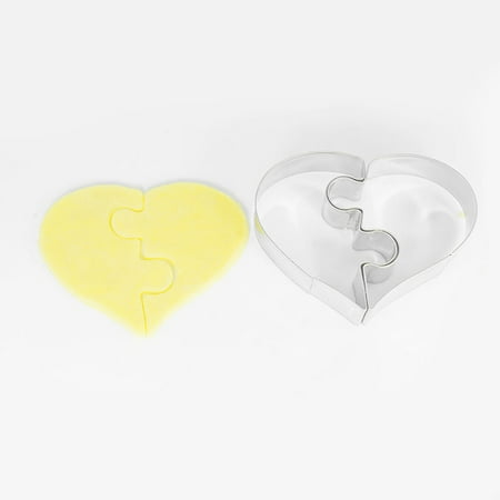 

KEVCHE Creative Love Shape Stainless Steel Diy Mold Baking Mold Kitchen Tools