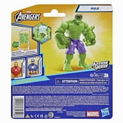 Marvel Avengers ActionVerse Hulk Action Figure & Accessories, 4.5-Inch (11.4 CM) Super Hero Toys & Figures for Kids, Ages 4+