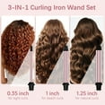 thumbnail image 2 of 3-in-1 Curling Iron Set with Interchangeable Barrels 0.35" 1" 1.25", Fast Heating Curling Wand for Versatile Curls Waves & Crimps, Hair Waver Styler Ideal for Gifts, 2 of 8