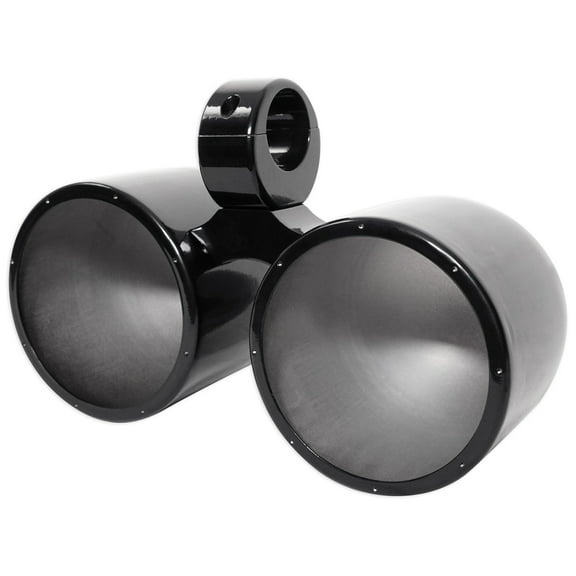 Rockville DMAC80B Dual 7.7" Black Aluminum Wakeboard Tower Speaker Enclosure