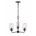 thumbnail image 4 of 9603-RBZ Millennium Lighting Moven - 3 Light Chandelier-16 Inch Tall and 18 Inch Wide     -Traditional Installation, 4 of 6