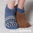thumbnail image 3 of Fuzzy Warm Slipper Socks for Men Women,Winter Cozy Fleece Soft Lined Non-slip Knitted socks, 3 of 5