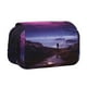 thumbnail image 1 of Disketp Purple Moon Tree Night Sky Estuche de Lápices de Doble Capa con Tapa Abatible y Cremallera, Organizador Escolar para Adolescentes y Adultos, 1 of 7