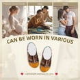 thumbnail image 7 of Daiia Modern Urban Monkey Print Women’s Fuzzy Slippers Memory Foam Lightweight House Shoes Cozy Loafer Flannel House Shoes-46/47, 7 of 7