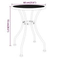 thumbnail image 2 of vidaXL 24.21" Expanded Metal Mesh Waterproof Outdoor Dining Table, Anthracite, 2 of 11