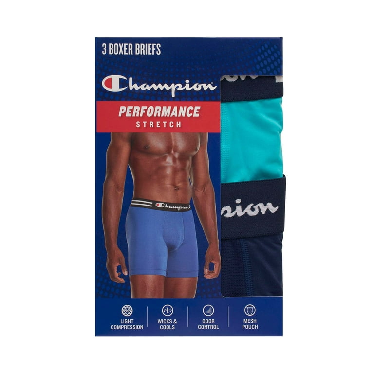 Champion men's tech cheap performance long boxer brief