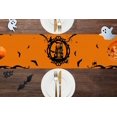 thumbnail image 4 of Halloween Table Runner, Halloween Runner for Table, Black Orange Bat Tablerunners, Dining Home Holiday Party Mesa Tablerunner Decor, Orange Cloth Tables Placemats, 4 of 6
