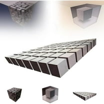 Impossible Corners - Wall Art That Reshapes Reality, 3D Wall Art Illusion Corner Wall Decal, 3D Stereoscopic Cube Sticker, Removable Peel and Stick Graphic Wall Art for Living Room, Office