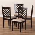 thumbnail image 7 of Baxton Studio Caron Fabric and Wood Dining Chairs in Sand and Brown Set of 4, 7 of 7