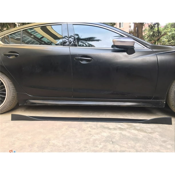 6pcs 78.7" Universal Car Side Skirt Extension Body Kit Lip Splitters