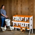 thumbnail image 2 of OUTGOODS Galvanized Metal Chicken Nesting Boxes, Roll Away 6-10 Hole, 2 of 7