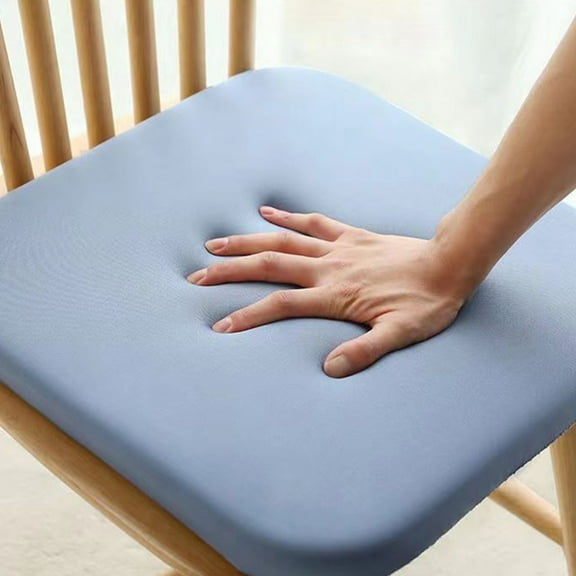 HOARBOEG Detachable Washable Seat Cushions For Dining Room Chairs, Square Solid Color Chair Cushions with with Non-Slip, Slow Recovery Sponge Seat Pad for for Kitchen, Dining, Office, Car
