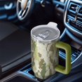thumbnail image 6 of 40oz Tumbler with Handle and Straw, Vacuum Insulated Stainless Steel Travel Mug, Fits Car Cup Holder, Camo Print, 6 of 6