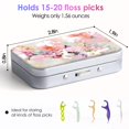 thumbnail image 2 of Estuche portátil para hilo dental Gerkia con diseño floral, 2 of 7