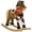 5#Brown,Plush, variant on Qaba Baby Rocking Horse,Large Riding Horse,Plush Animal Rocker with Realistic Sound,Saddle,Toy for Boy Girl Ages 3-8 Years Old,Brown,Brown Plush Toys Kids Bikes Riding Toys