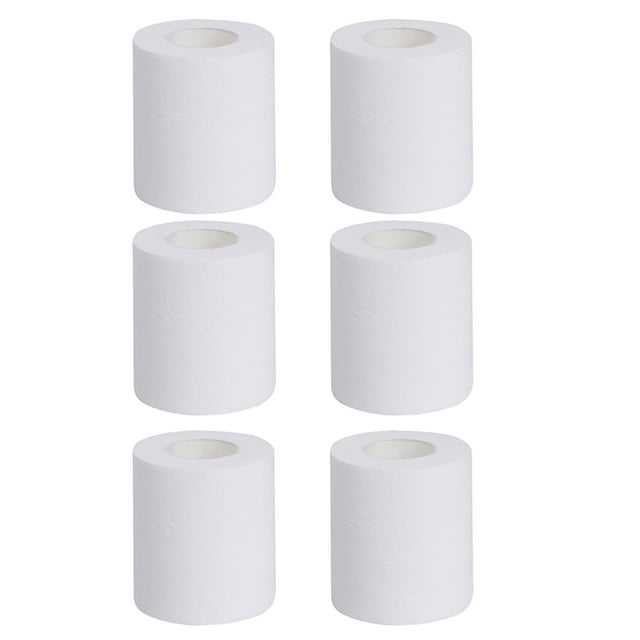 6pcs home de papel higiénico de de 4 capas