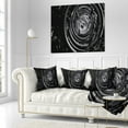 thumbnail image 3 of Designart Fractal 3D Black Whirlwind - Contemporary Throw Pillow - 16x16, 3 of 5