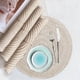 thumbnail image 1 of Xihbxyly Manteles Individuales Redondos de Lino y Algodón Beige, Aislantes Térmicos, Antideslizantes, para Cuencos y Tazas, Decoración Versátil para La Mesa, Fáciles de Limpiar, Ideales para Regalar, 1 of 7