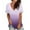 Purple, variant on Womens Summer Tops Short Sleeve V Neck T Shirts Tees Tie Dye Printed Gradient Shirt Side Split Tunic Tops Casual Loose Fit Blouse Tops