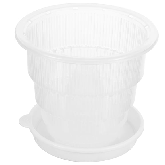 LEORX 1 Set of Plastic Planters for Orchids with Slotted Design for Indoor Use