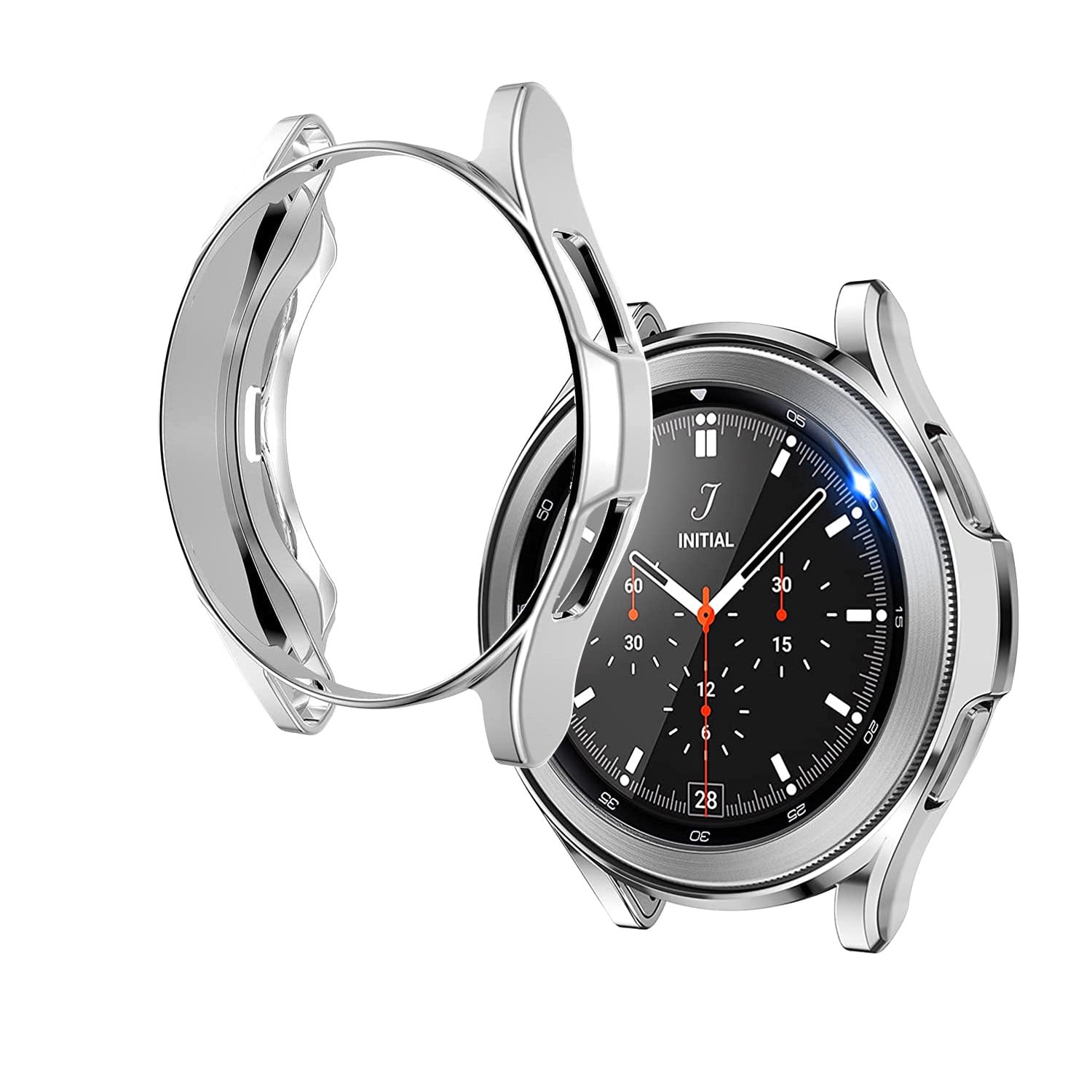 Elegant Choise [2 Pack] Protective Case for Samsung Galaxy Watch 4 40mm TPU  All-around Anti-fall Screen Protector Bumper Soft Case Cover for Galaxy  Watch 4 40mm Accessories(Silver) - Walmart.com