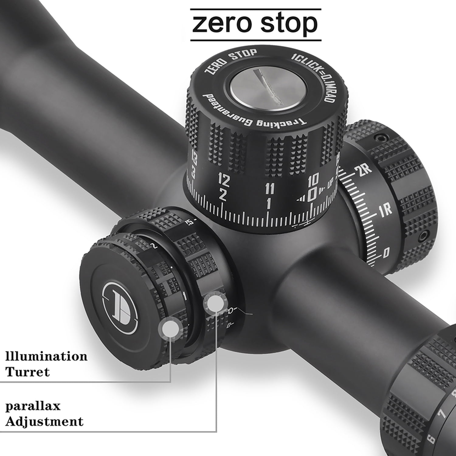 DISCOVERYOPT ED-PRS GENⅡ5-25X56 Riflescopes Zero Stop Illuminated Front Focus Hunting 34MM Tube