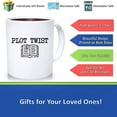 thumbnail image 2 of Funny Book Bookworm Coffee Mug Quarantine Reading Coffee Mug Teacher Mug Plot Twist Mug, Ceramic Novelty Coffee Mug, Tea Cup, Gift Present For Birthday, Christmas Thanksgiving Fest, 2 of 2