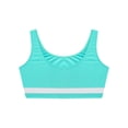 thumbnail image 5 of Kaerm Kids Girls Camisole Sport Bras Crop Top Sleeveless Gymnastics Dance Yoga T-Shirt Activewear Blue Green 16, 5 of 6