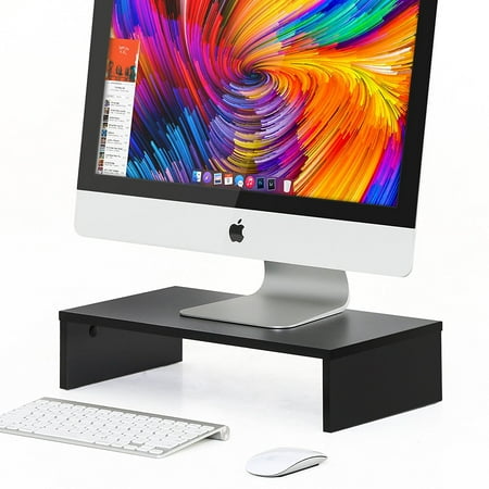 Dilwe Wood Monitor Stand Computer Riser With Storage Organizer