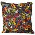 thumbnail image 2 of Nourison Natural Leather Hide Numbers Multicolor Throw Pillow, 2 of 2