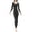 Black, variant on Women's Crewneck Long Johns Ultra Thin Thermal Underwear Set