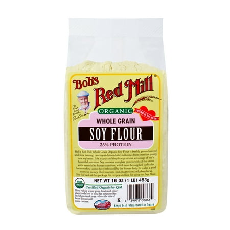 Bobs Red Mill Organic Soy Flour, 16 Oz