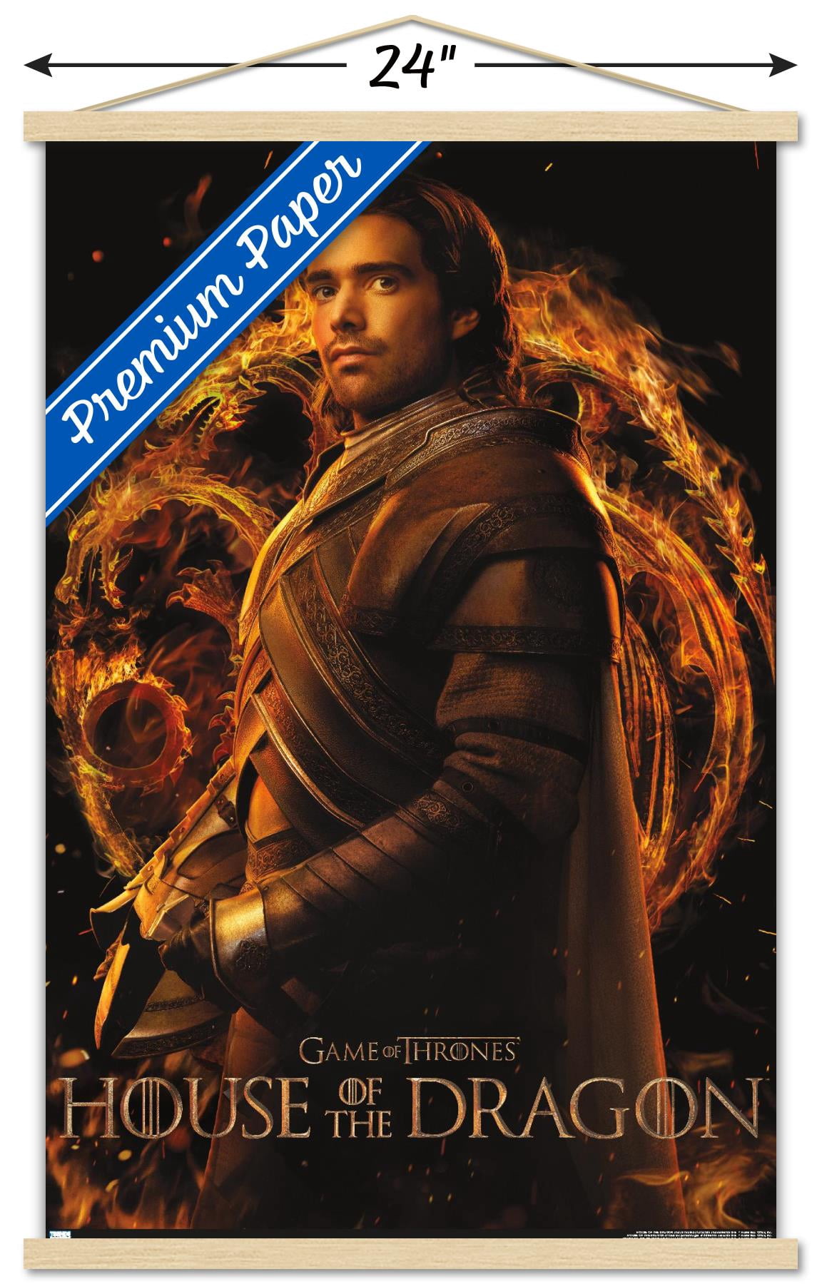 House of the Dragon - Criston One Sheet Wall Poster with Magnetic Frame, 22.375" x 34"