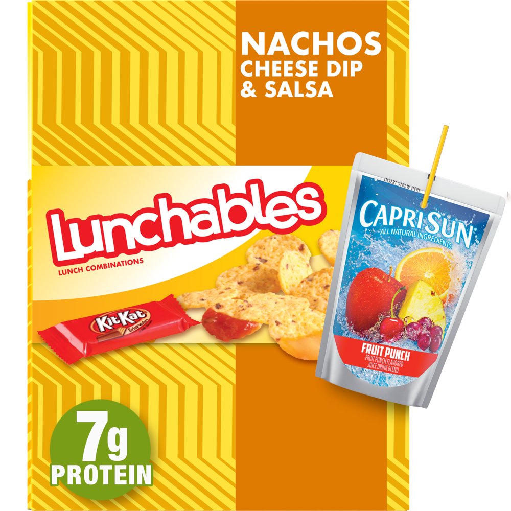 Lunchables Nachos Cheese Dip & Salsa Meal Kit with Capri Sun Fruit