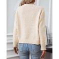 thumbnail image 3 of Ugly Christmas Sweater for Women Crew Neck Long Sleeve Cute Funny Holiday Chrismas Tree Print Cable Knit Pullover Sweater Alsol Lamesa, 3 of 6