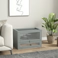 thumbnail image 2 of PawHut 24 Inch Hamster Cage, 2 Levels Small Animals Habitat, Grey, 2 of 10