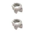 thumbnail image 4 of Sonducket banda para el cabello de moda bowknot spa diadema diadema multicolor cuidado de la piel diademas artículos para el hogar accesorios Verde 2Conjunto, 4 of 6