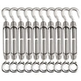 thumbnail image 1 of Tensor Lsqurel 10PCS Gancho y ojo de tensor de acero inoxidable 304 Heavy Duty M4 M6 M8 M10 Tensor Hardware de vela de sombra ajustable para apretar alambre de cable de metal 5/32 1/4 5/16 3/8, 1 of 5