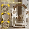 thumbnail image 4 of Slide for Toddlers Age 2-5 Kids Swing and Slide Set Baby Outdoor Indoor Playset with Basketball Hoop and Ball Stair Telescope Playground for Backyard, 4 of 9