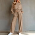 thumbnail image 2 of 2 Piece Sets for Women Lounge Sets Long Sleeve Tops Sweatshirt Wide Leg Pants Fall Casual Vacation Travel Outfits with Pockets, 2 of 6
