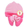 thumbnail image 1 of Conjunto de Gorro y Zapatos Baby Creysi Niña 0 a 3 Meses Rayas Rosa 2 Piezas, 1 of 3