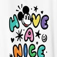 thumbnail image 3 of Disney - Mickey Mouse - Have A Nice Day - Women's Short Sleeve Graphic T-Shirt, 3 of 5