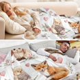 thumbnail image 5 of 70x55 Inches Glow in The Dark Blanket Cozy Throw Camping Blankets for Home and Outdoor Use Cute Collection Of Animals, 5 of 8