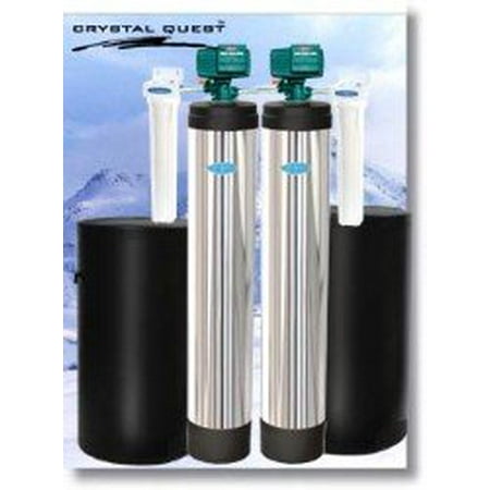 CRYSTAL QUESTA Water Softener and Tannin Whole House Water Filter System 48,000 Grain Capacity/1.5 Cu. Ft.