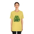 thumbnail image 4 of So Lucky St Patrick's Day Irish Unisex Jersey Short Sleeve Tee, 4 of 10