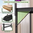 thumbnail image 6 of Romorgniz Gaming Desk with Power Outlet, Fabric Drawer & RGB LED Lights, Black Computer Desk with Adjustable Monitor Stand & CPU Holder for Home Office, 6 of 10