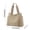 A Khaki, variant on Women's Canvas Tote Bag, Large Capacity Shoulder Bag for Work Travel and Shopping, Durable and Stylish Carryall Tote with Reinforced Handles, Casual Everyday Bag for Women