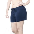 thumbnail image 2 of Ladies Drawstring Elastic Waist Cotton Lycra Yoga Beach Sport Shorts Hot Pants, 2 of 3