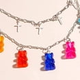 thumbnail image 4 of Collier Ours en Gélatine Mignon 7 Couleurs Pendentif en Résine Coloré pour Femmes Filles, 4 of 6