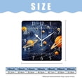 thumbnail image 2 of 10 Inch Wall Clock Battery Operated Silent Clock Decorative for Office, Kitchen, Outdoor, Living Room，Galaxy Solar System Planets Multicolor, 2 of 4